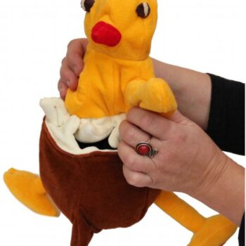 2-in-1 Handpuppe Küken-Huhn