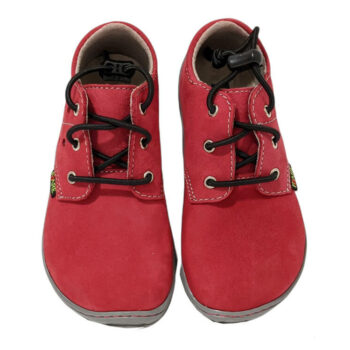 Fare Bare Leder Halbschuhe rot, 23-27