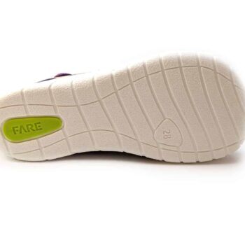 Fare Bare Hausschuhe mit Klettverschluss Buchstaben