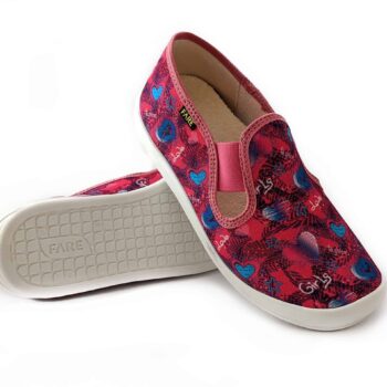 Fare Hausschuhe mit Gummizug 31-35 Herzen