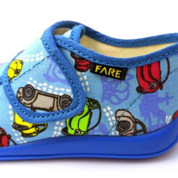 Fare Hausschuhe mit Klettverschluss 23-30 Autos