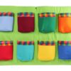 Kinderzimmer Wandorganizer 8 Taschen grün