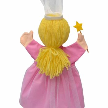 MU Brno Handpuppe Blumenfee rosa 34 cm