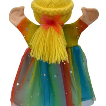 MU Brno Handpuppe Regenbogenprinzessin 28 cm