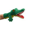 MU Brno Handpuppe Krokodil mit Klapper