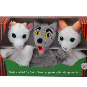 MU Brno Handpuppen-Set Wolf und zwei Geißlein