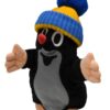 Handpuppe Der kleine Maulwurf mit blauer Mütze 28 cm