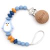 Mimijo Schnullerkette Pinguin blau