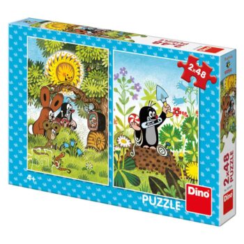 Dino Kinderpuzzle Der kleine Maulwurf und seine Freunde, 2x48 Teile