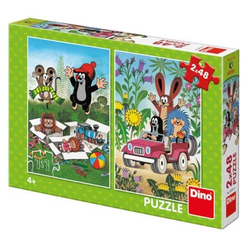 Dino Kinderpuzzle Der kleine Maulwurf macht einen Ausflug, 2x48 Teile