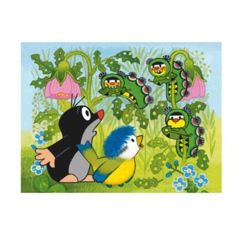 Dino Würfelpuzzle Der kleine Maulwurf und das Vögelchen,12-teilig