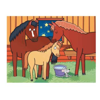 Dino Würfelpuzzle Tiere auf dem Bauernhof,12-teilig