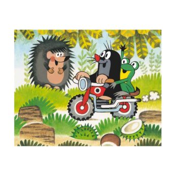 Dino Würfelpuzzle Der kleine Maulwurf und die Fahrzeuge, 20-teilig