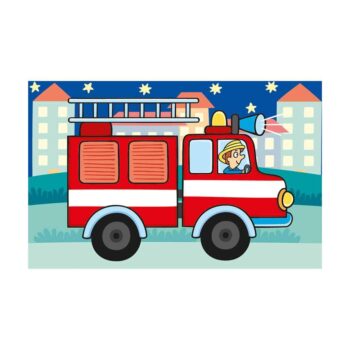 Dino Würfelpuzzle Verkehrsmittel, 6-teilig