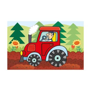 Dino Würfelpuzzle Verkehrsmittel, 6-teilig