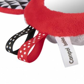Canpol babies Greifling mit Spiegel und Quietsche SENSORY