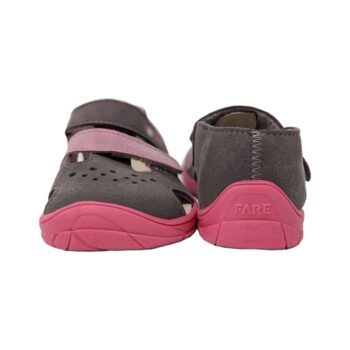 Fare Bare Kindersandalen rosa/grau