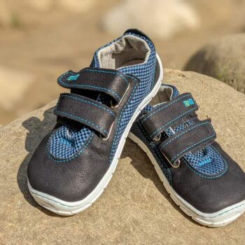 Fare Bare Kinder Sneaker mit Klettverschluss, blau
