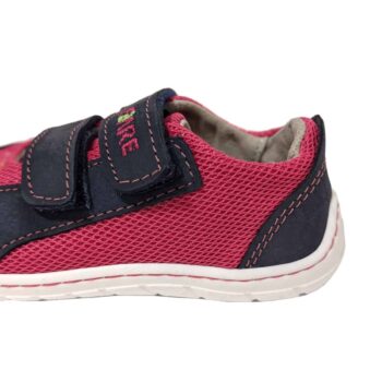Fare Bare Kinder Sneaker mit Klettverschluss, rosa