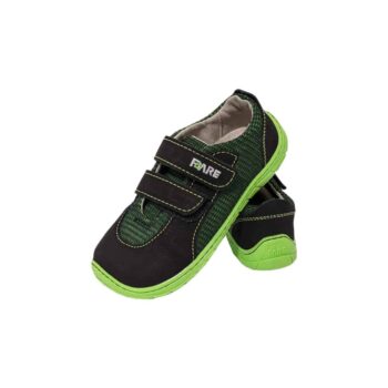 Fare Bare Kinder Sneaker mit Klettverschluss, grün