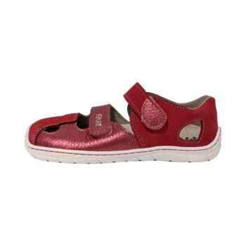Fare Bare Leder Kindersandalen rot, 28-32