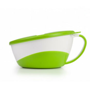 Canpol babies Breischale mit Löffel, rutschfest, grün