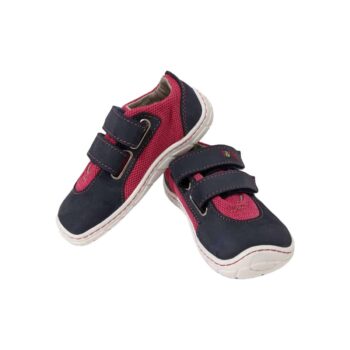 Fare Bare Kinder Sneaker mit Klettverschluss, rosa