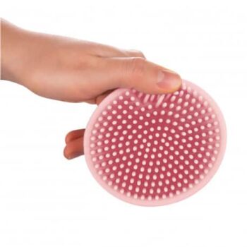 Canpol babies Baby Badebürste aus Silikon, rosa