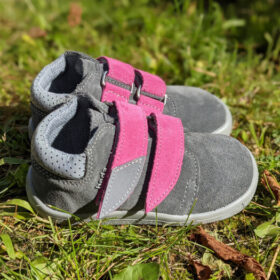 Beda Leder Barfußschuhe Isabel mit Klett, Membran