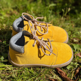 Beda Leder Barfußschuhe Mauro mit Schnürsenkel, Membran