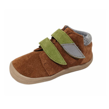 Beda Leder Barfußschuhe Woody mit Klett, Membran