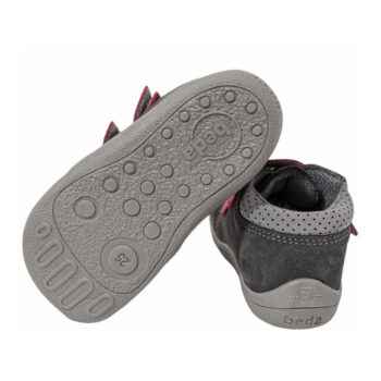 Laufsohle - Beda Leder Barfußschuhe Isabel mit Klett, Membran