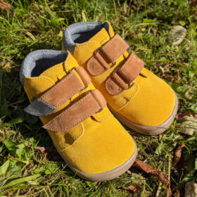 Beda Leder Barfußschuhe Mauro mit Klett, Membran