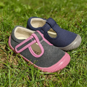 Protetika Hausschuhe Barefoot Kirby, blau, rosa