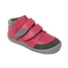 Beda Leder Barfußschuhe Jane mit Klett, rosa, Membran