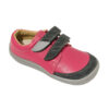 Beda Leder Barfußschuhe Jane mit Klett, Low Cut, rosa