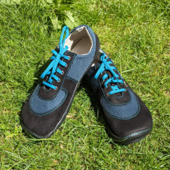 Fare Bare Damen Barfußschuhe Sneakers, B5713202, blau/schwarz