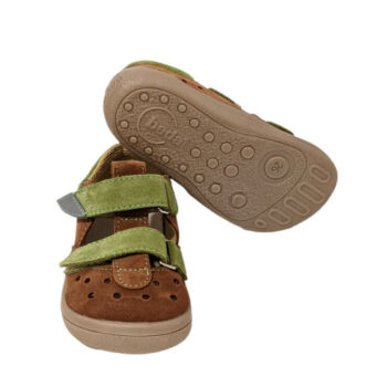 Beda Barefoot Kindersandalen Woody, braun