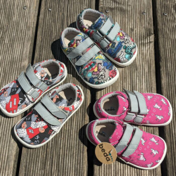 BF0001TEXW Beda Barfußschuhe mit Klett