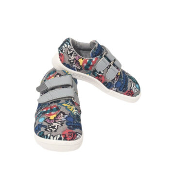 Beda Halbschuhe mit Klett, Graffiti