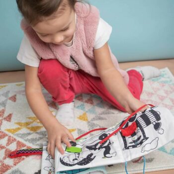 Mom´s Care Activity-Stoffbuch Zug