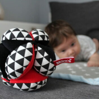 Mom´s Care Greifball Takane mit Rassel schwarz-weiß