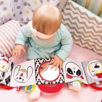 Mom´s Care Kontrast-Stoffbuch schwarz & weiß