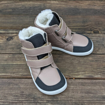 Baby Bare Shoes Winterstiefel mit Membran FEBO WINTER Acacia, braun
