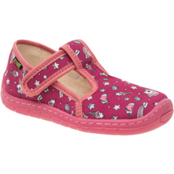Fare Bare Kinderhausschuhe mit Klettverschluss, 5202452, rosa, 28-32