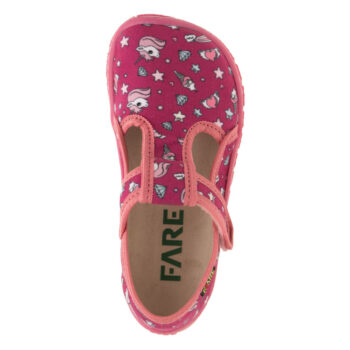 Fare Bare Kinderhausschuhe mit Klettverschluss, 5202452, rosa, 28-32