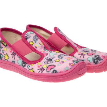 Fare Bare Kinderhausschuhe mit Gummizug, 5101452 und 5201452, rosa