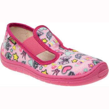 Fare Bare Kinderhausschuhe mit Gummizug, 5101452 und 5201452, rosa