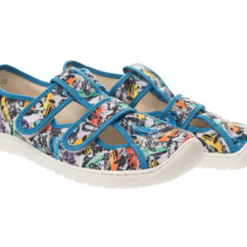 Fare Bare Kinderhausschuhe mit Klettverschluss, 5302461, blau, 33-37