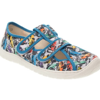 Fare Bare Kinderhausschuhe mit Klettverschluss, 5302461, blau, 33-37